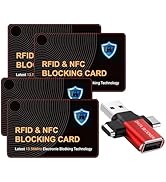 BUISAMG RFID Blocking Card, Credit Card Protector, One Card Protects Entire Wallet Purse, RFID/NF...