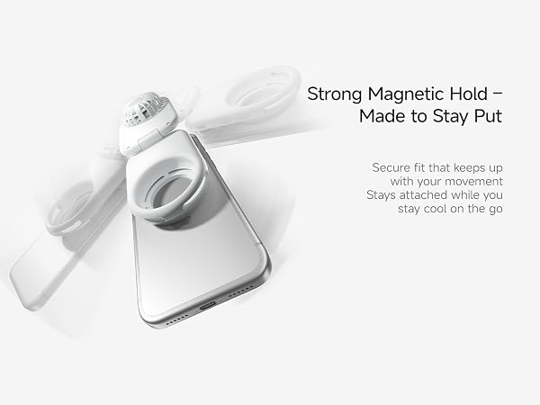 Magnetic phone fan