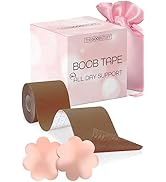 Boobytape for Breast Lift [2 Inches x 16 Foot] Breast Lift Tape for Invisible Support - Bra Tape ...