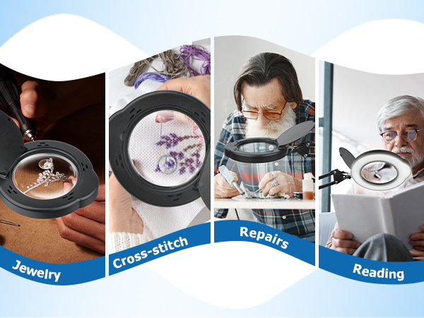 magnifying glasses for close work