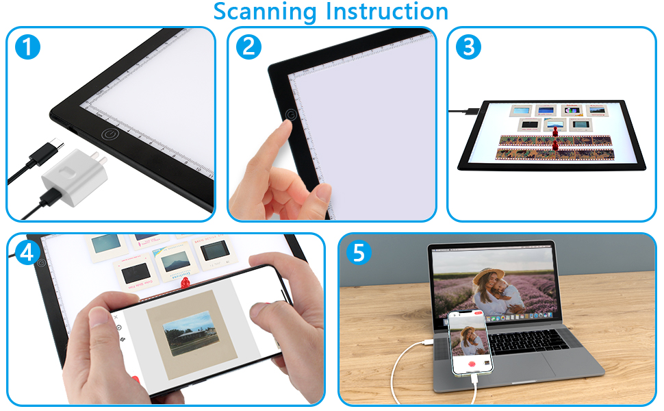 Slide Viewer LED Light Box