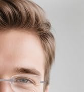LUFF Rimless Reading Glasses Ultra Light Metal Frame Readers for Men and Women with Spring Hinge