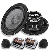 WDiYA 6.5" Components Car Speaker Carbon Fiber Cone Professional Car Sound System High Sensitivit...