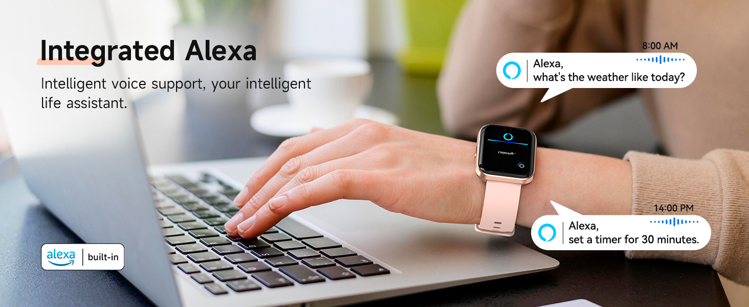Smart Watches for Women Android &amp;amp;amp; iPhone, 1.8&amp;amp;#39;&amp;amp;#39; Alexa Built-in Smartwatch with Bluetooth Calls