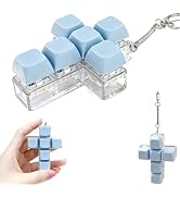 Faith Cross Keyboard Fidget Toy,Clicker Fidget Keychain,Keyboard Button Finger Clicker for Anxiet...