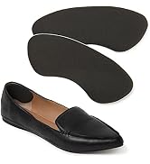 Foot Petals Women's Back of Heel Cushions, Black, 1 Pair (2-Pack)