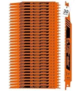 HORUSDY 30Pack 9 Inch 6-12 TPI Reciprocating Saw Blade Wood Pruning, Bi-Metal Saw Blades for Nail...