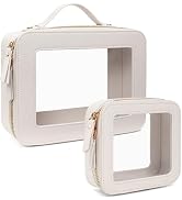 LETGO Clear Makeup Bags Case,TSA Approved Toiletry Bag with Zipper,Mini Clear Makeup Pouch Purse ...