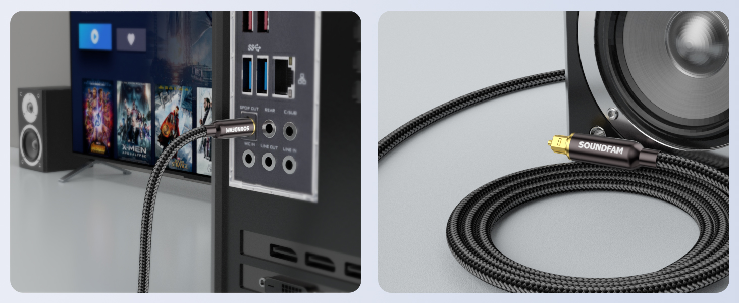 black gold-plated optical cable