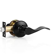 black passage door handle