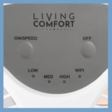 comfort zone fan for windows has wifi controls for ease of use