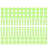 1 Sheet Glow in The Dark Wall Stickers,407 Pcs Removable Glow in Dark Dots Wall Decals,Adhesive D...
