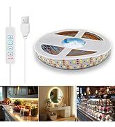 WMSDGZAI USB led Strip Light 5V,1.64ft CCT Tunable Strip Lights with Self Adhesive,Dimmable Strip...