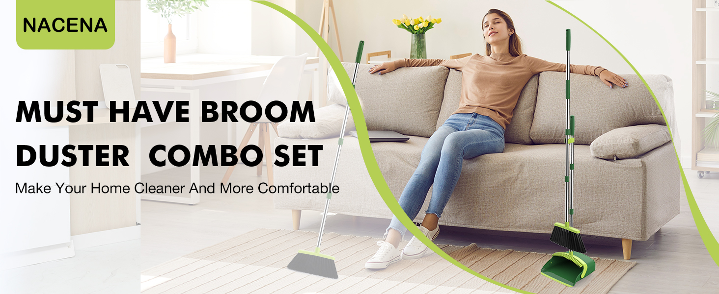 Broom and Dustpan Set