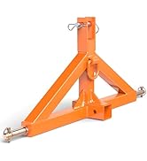 3 Point 2" Trailer Hitch Receiver for Category 2 Tractors, Heavy Duty 3pt Quick Hitch Attachment,...