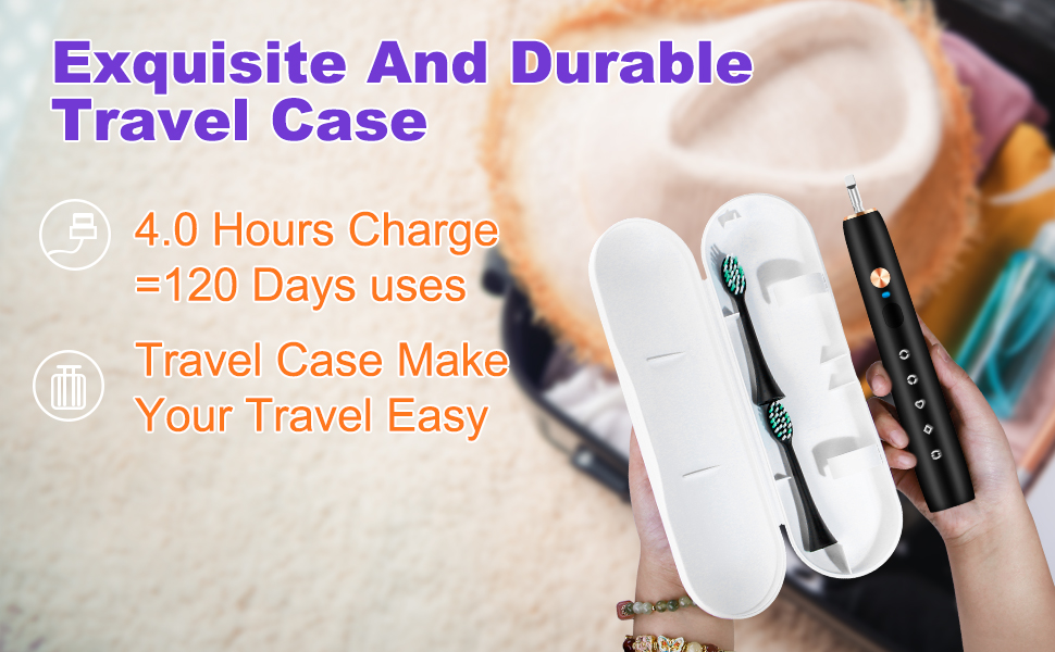 Travel electric toothbrush 