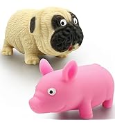 Splash Pig &amp; Dog Squishy Toys (2PCS) Stress Balls for Kids and Adults Squishy Fidget Toys Squishy...