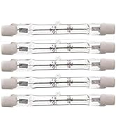 CTKcom 250-Watt 3.1-Inch T3 Halogen Bulbs(5 Pack) - J Type 78mm Double Ended 120 Volts 250 Watt T...
