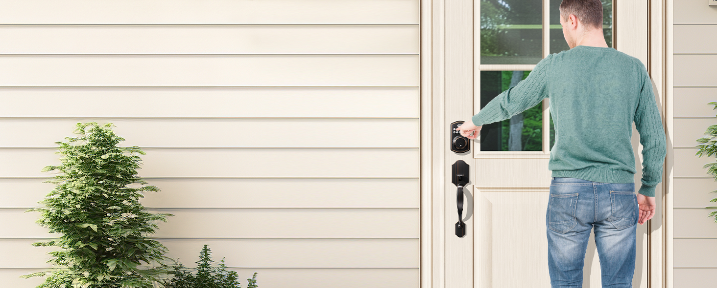 One-touch locking works by holding any keypad button for 2 seconds.