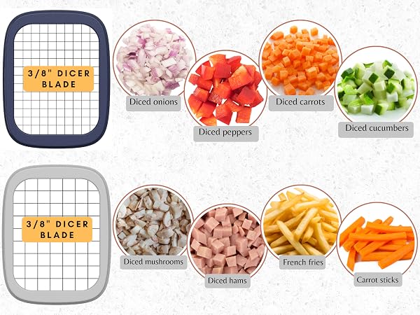 Perfect Dice and Fries with the Brieftons PerfectCut Food Chopper