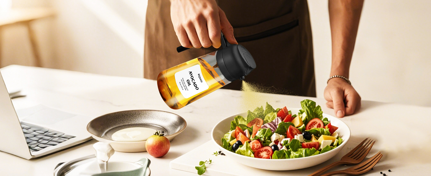 16oz/470ml Olive Oil Dispenser Bottle for Kitchen Gadgets and Air Fryer Accessories