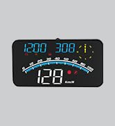 wiiyii Digital GPS Speedometer, HUD Head Up Display for Car, Upgraded 5.5" Large-Screen, Suitable...