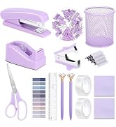 Office Supplies Set,Desk Accessories,Stapler And Tape Dispenser Set,Pen Holder,1000 Staples,Stapl...