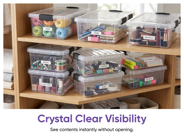 Superio Slime &amp;amp; Stackable Clear Storage Containers
