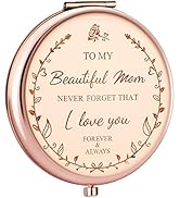 Zzbakress Mom Birthday Gifts for Mom, I Love You Mom Compact Mirror,Gifts for Mom Birthday,Gifts ...