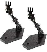 MY MIRONEY 2-Pack Black Action Figure Stand Assembly Action Figure Model Support Display Stand Co...