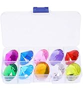 Diving Gem Pool Toys Colorful Diamonds Swimming Gems Pirate Diving Toys Plastic Gemstones for Kid...