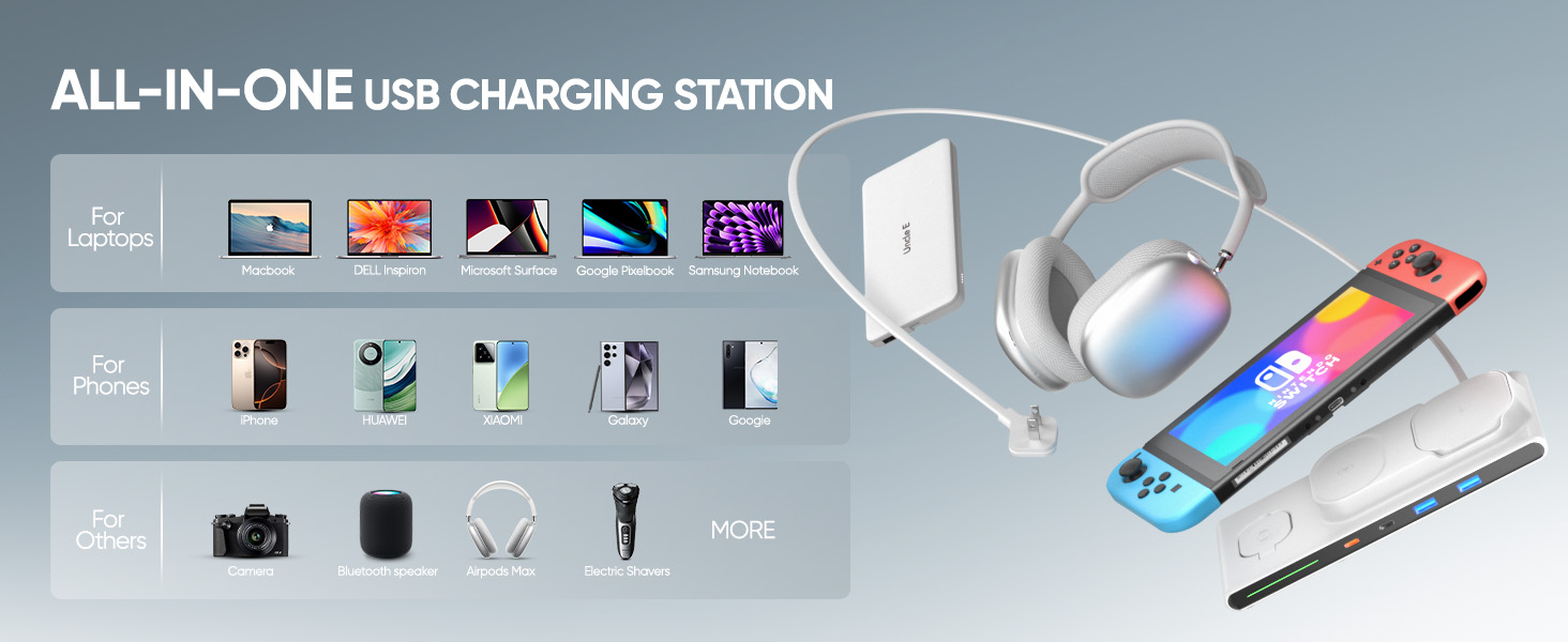 7-in-1 Wireless Charging Station for Apple Multiple Devices