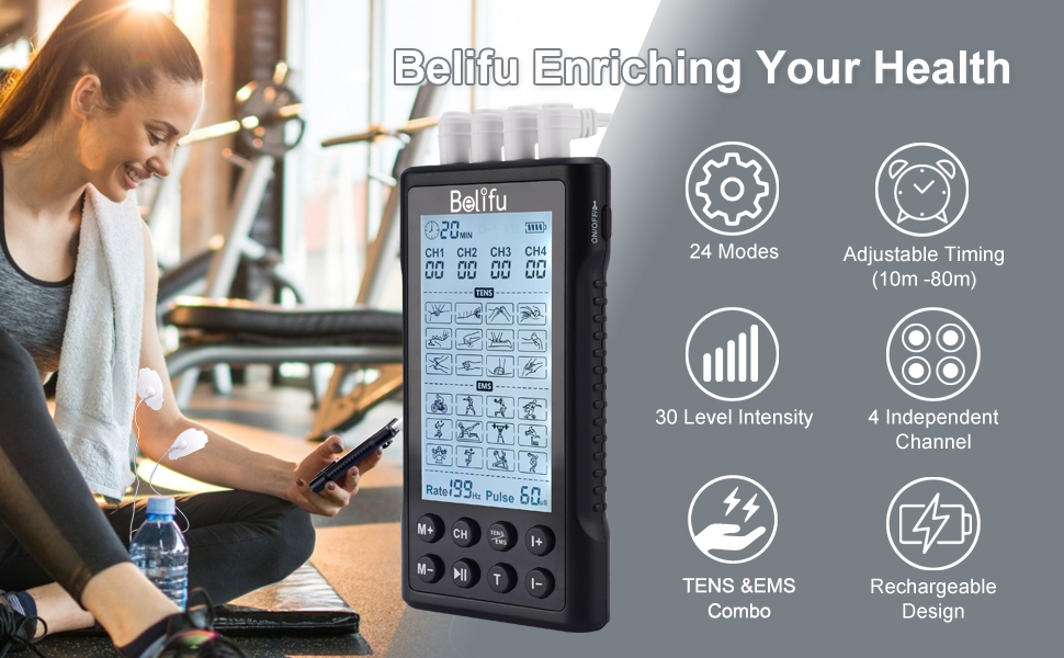 tens unit for pain relieve back pain neck pain leg pain waist pain therapy at home