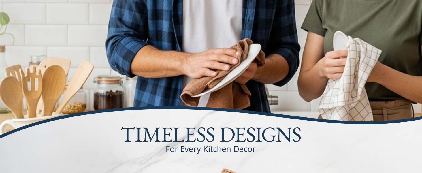 Kitchen towel, Dish towel, Cotton kitchen towels, 6 Pack towels