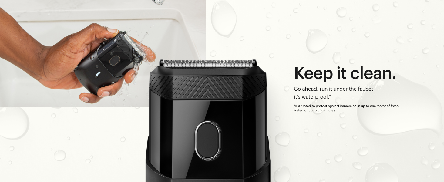 manscapes chairman electric face foil shaver stubble guard trimmer smooth stainless steel