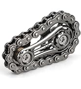 Cool Sprockets Fidget Chain, Hand Roller Toys for Kids Adults, Metal Transformable Sensory Bike C...