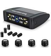 VAMOTA RV Tire Pressure Monitoring System, Tire Pressure Monitor with Solar&amp;USB Charge, Car TPMS ...
