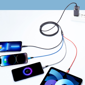 4 in 1 multi fast charger multi fast charger multi phone fast charging cable charger retractable