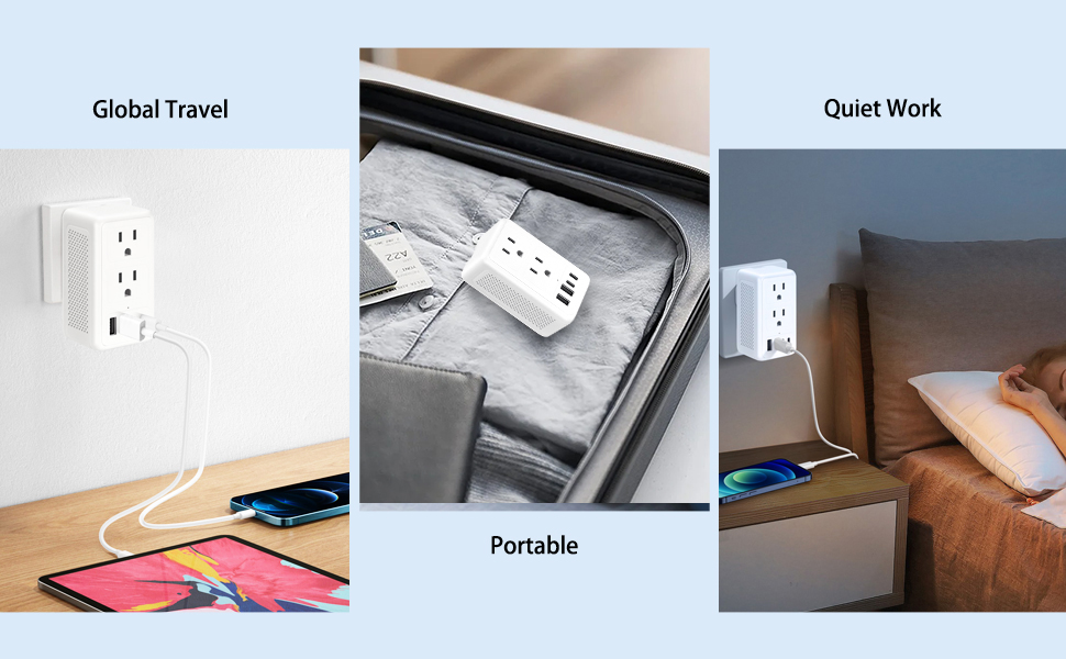 power converter adapter combo