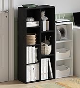 Furinno LUDER Book Shelf, 7-Cube Bookshelf, Bookcase, 9.4 x 19.5 x 41.7, for Living Room, Bedroom...