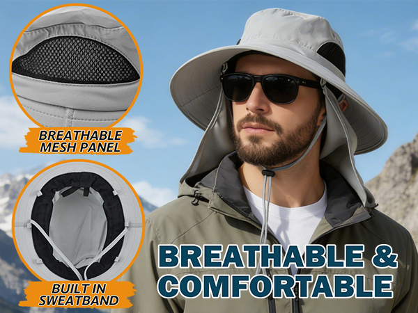 Sun Hat with Neck Flap