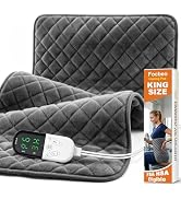 Heating Pad for Back Neck &amp; Shoulders - 35"x20" King Size, FSA Eligible HSA, Heating Pads for Per...