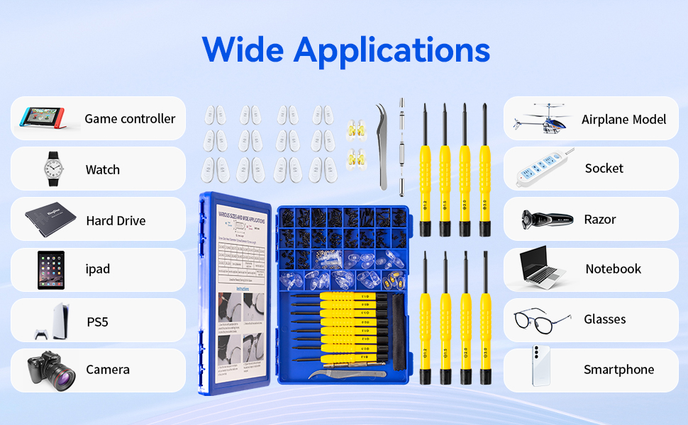 Glass Repair Kit with Screws 