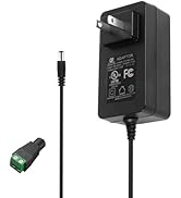 Pandery 24V 2A 48W Power Supply,100-240V AC to 24V DC Converter,5.5x2.1mm DC Output Jack,UL Liste...