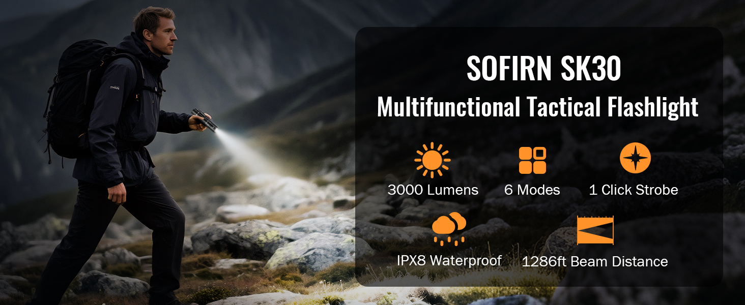 multifunctional tactical flashlight