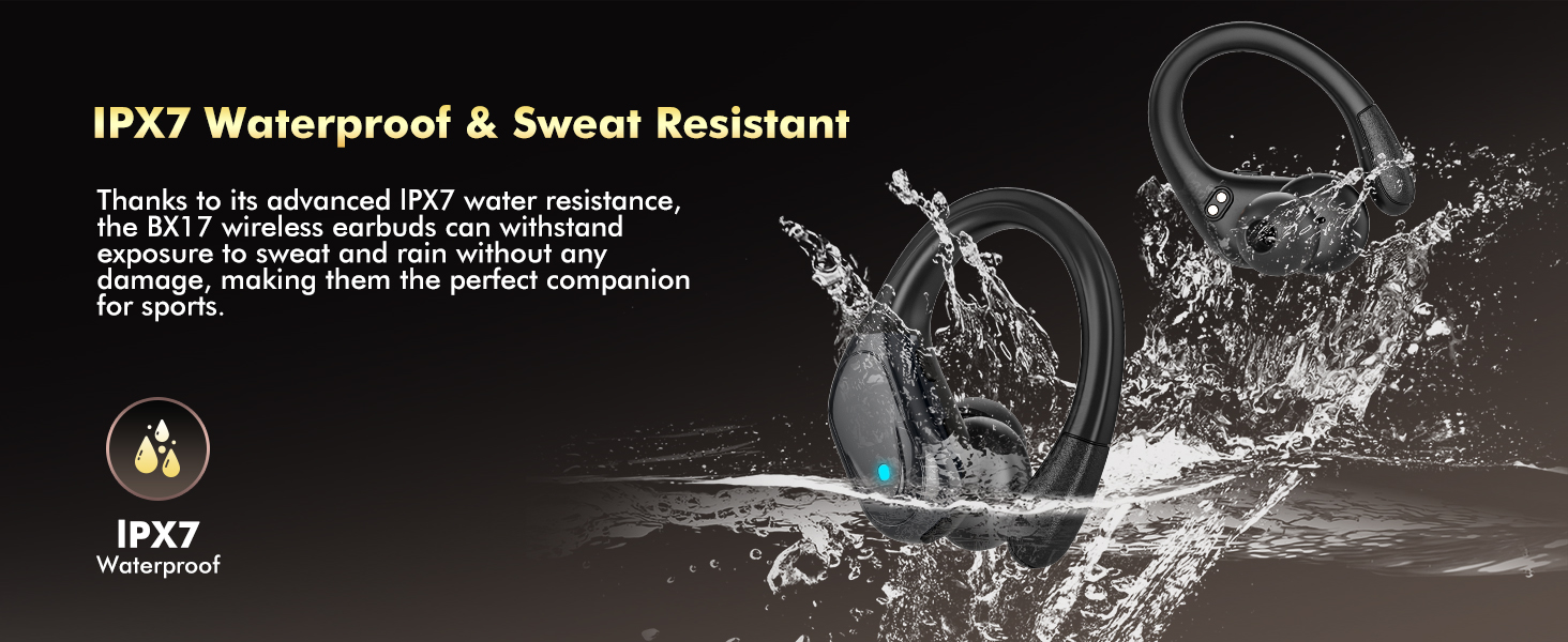 ear buds with IPX7 waterproof