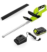Leisch Life Hedge Trimmer Cordless, 20V Max Battery Operated Hedge Clippers Cordless with 20-Inch...