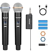 Depusheng Wireless Microphone,Rechargeable Microphone,Handheld Dynamic Wireless Mic for Karaoke S...
