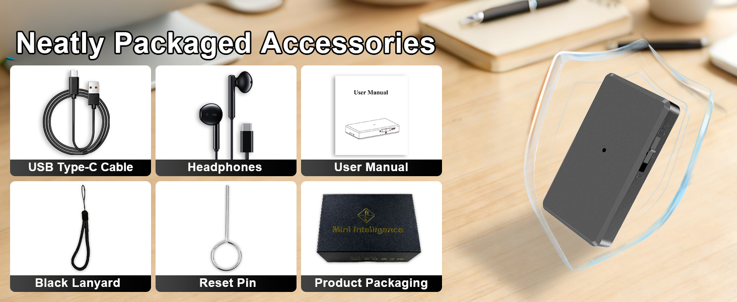 Neatly Packaged Accessories