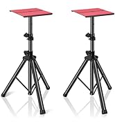 GZGDLJQ Speaker Stands Pair Universal Speaker Stand Height Adjustable from 31" to 51" Studio Moni...